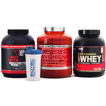 PowerBlend Whey Shaker 3D model image 1 