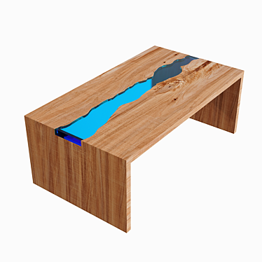 Slab Coffee Table | River Table
Epoxy River Slab Coffee Table 3D model image 1 