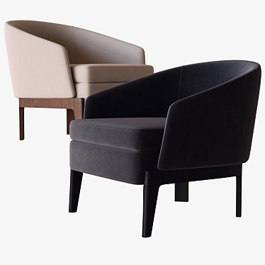 Elegant Chelsea Armchair: 3D Model 3D model image 1 