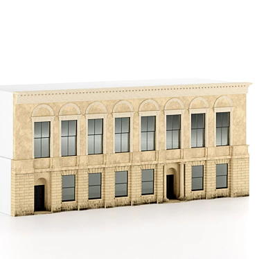 Classic Italian Palazzo Facade 3D model image 1 