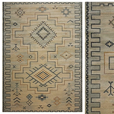 Aztec Elegance Rug 3D model image 1 