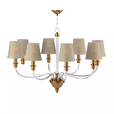 Elegance in Light: Vivien Chandelier 3D model image 1 