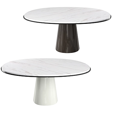 OWEN 170 Dining Table: Elegant Meridiani Design 3D model image 1 