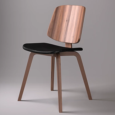 Scandinavian Elegance: Aarhus Chair 3D model image 1 