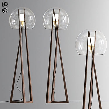 Sleek Floor Lamp: Modern & Versatile 3D model image 1 