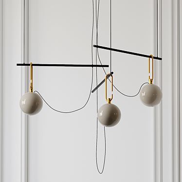 Sophisticated NH S3 Suspension Lamp by Neri & Hu 3D model image 1 