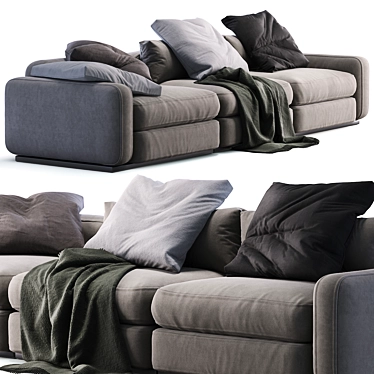 Elegant Flexform Beauty Sofa 3D model image 1 