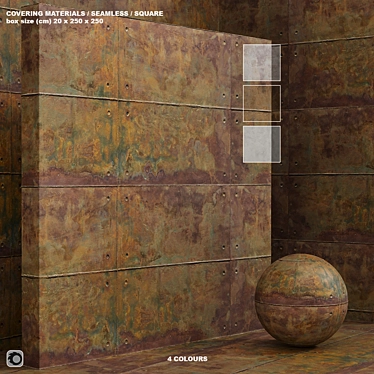 Material (seamless) - plaster, rust, concrete - set 134