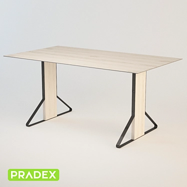 OM Twist Dining Table by PRADEX 3D model image 1 