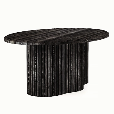 Oval Table - 2300X135X75 Size 3D model image 1 