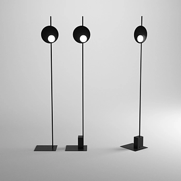 Versatile LED Floor Lamp- AXOLIGHT KWIC 3D model image 1 