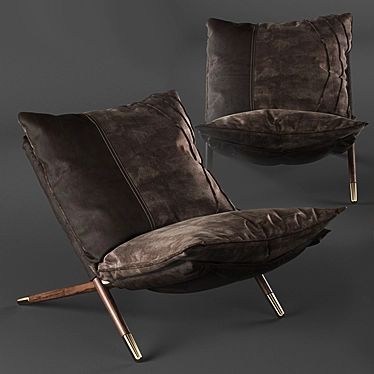 Amir Sayyadi Armchair: Sleek Design and Ultimate Comfort 3D model image 1 