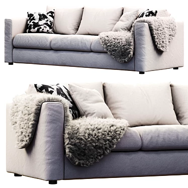 Ikea Vimle 3-Seat Sofa 3D model image 1 