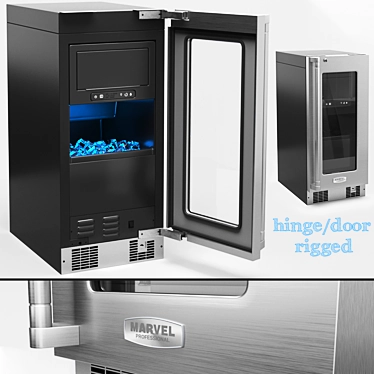 Marvel Ice Machine: Perfectly Chilled, Dazzling Presentation 3D model image 1 