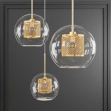 Fire Catch Pendant Light 3D model image 1 