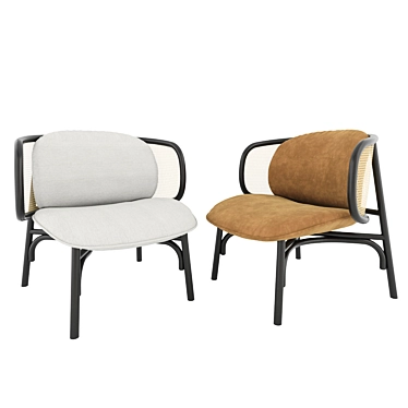 Sleek Suzenne Lounge Chair 3D model image 1 