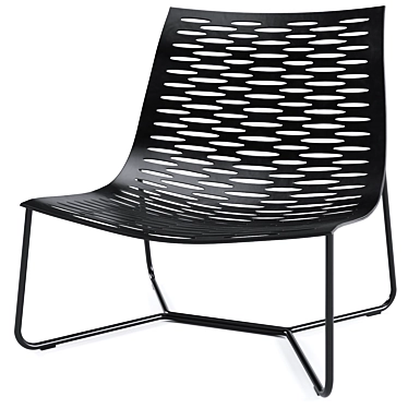 Sleek Modloft York Lounge Chair 3D model image 1 