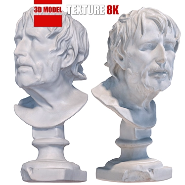 Seneca 122 Sculpture: Detailed and Realistic 3D Model 3D model image 1 