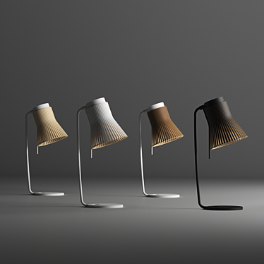Sleek and Stylish Petite Table Lamp 3D model image 1 