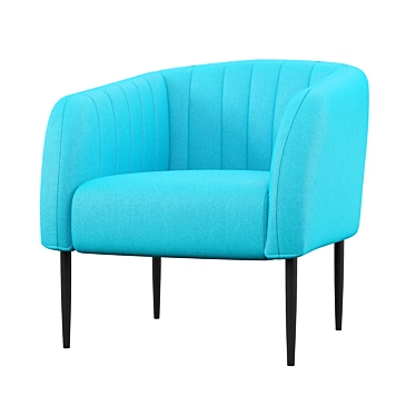 Sleek Lounge Accent Chair 3D model image 1 