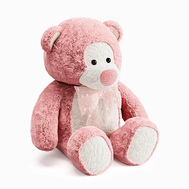 Soft Toy Bear for Valentine's Day 3D model image 1 