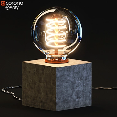 3D MAX Lamp Model: Textured, VRAY_CORONA 3D model image 1 