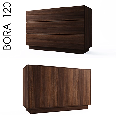 Bora 120: Stylish Chest of Drawers 3D model image 1 