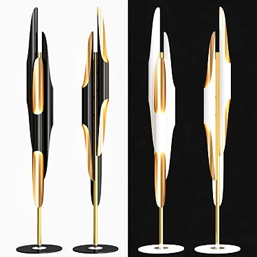 Modern Loft Coltrane Floor Lamp 3D model image 1 