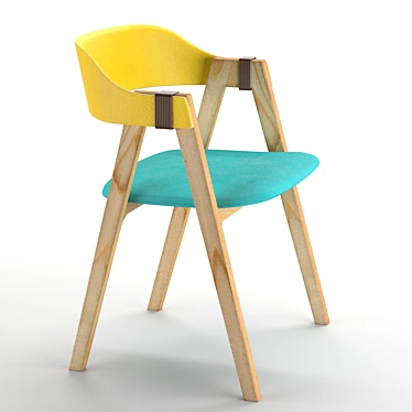 Elegant Mathilda Chair: Perfect Blend of Comfort and Style 3D model image 1 