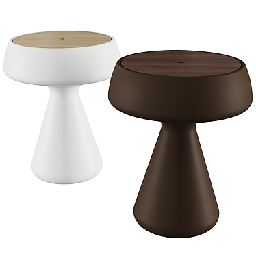 Sleek Maki Table - d-42, h-51 cm 3D model image 1 