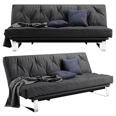 Danish-inspired Minimum Sofa: Adjustable, Orthopedic, Stylish 3D model image 1 