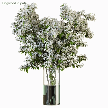 Luxury Branches Vases 34 3D model image 1 