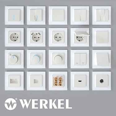 Werkel Pearl Switches: Stylish and Reliable 3D model image 1 