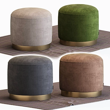 Versatile Lune Stools: Stylish & Functional 3D model image 1 