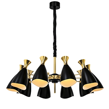 Elegant Duke Pendant Chandelier 3D model image 1 