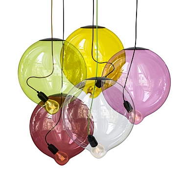 Modern Cappellini Meltdown Suspension Lamp 3D model image 1 