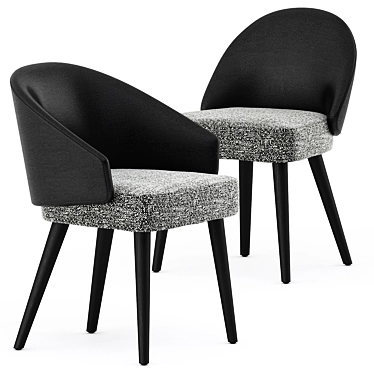 Elegant LAWSON Dining Chair 3D model image 1 
