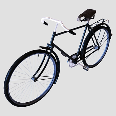 Vintage Bicycle: Textured, High Quality 3D model image 1 