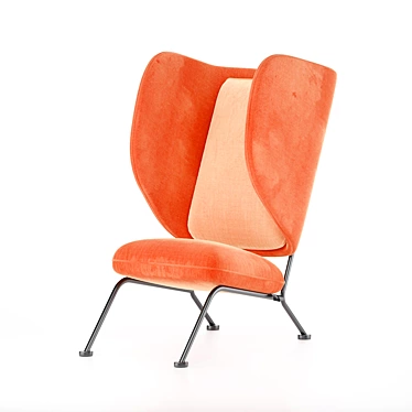 Sleek Modern Arm Chair 3D model image 1 