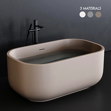 Elegant Livingtec Bathtub by Ceramica Cielo 3D model image 1 