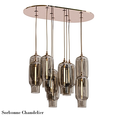 Elegant Sorbonne Chandelier 3D model image 1 