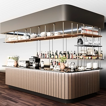 Cafe Design: Coffee Point and Bar 3D model image 1 