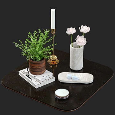 Stylish H&M Home Decor 3D model image 1 