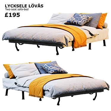 Convertible Comfort: Ikea Lycksele Lovas Bed 3D model image 1 