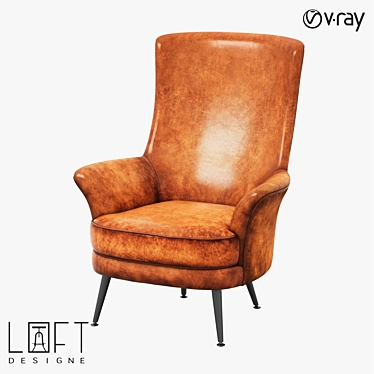 LoftDesign Armchair 30820: Unmatched Comfort & Style 3D model image 1 