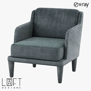 LoftDesign Armchair 32828: Stylish Seating for Your Home 3D model image 1 