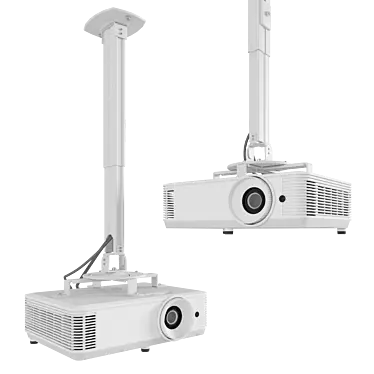 Ergofount Ceiling Mounted Projector 3D model image 1 