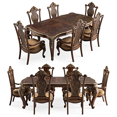 Maxwell Dining Furniture: Elegant and Functional 3D model image 1 