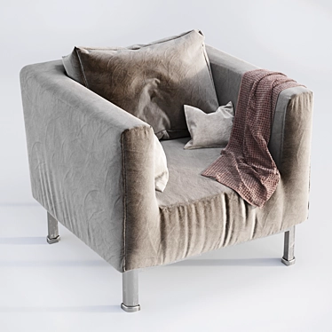 Cozy Lounge Armchair 3D model image 1 