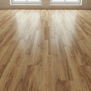 Natural Wood Parquet Laminate 3D model image 1 